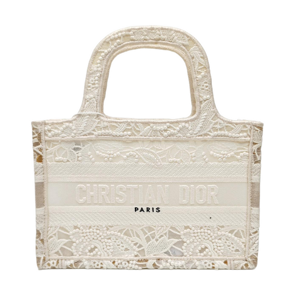 Book Tote Mini Canvas White