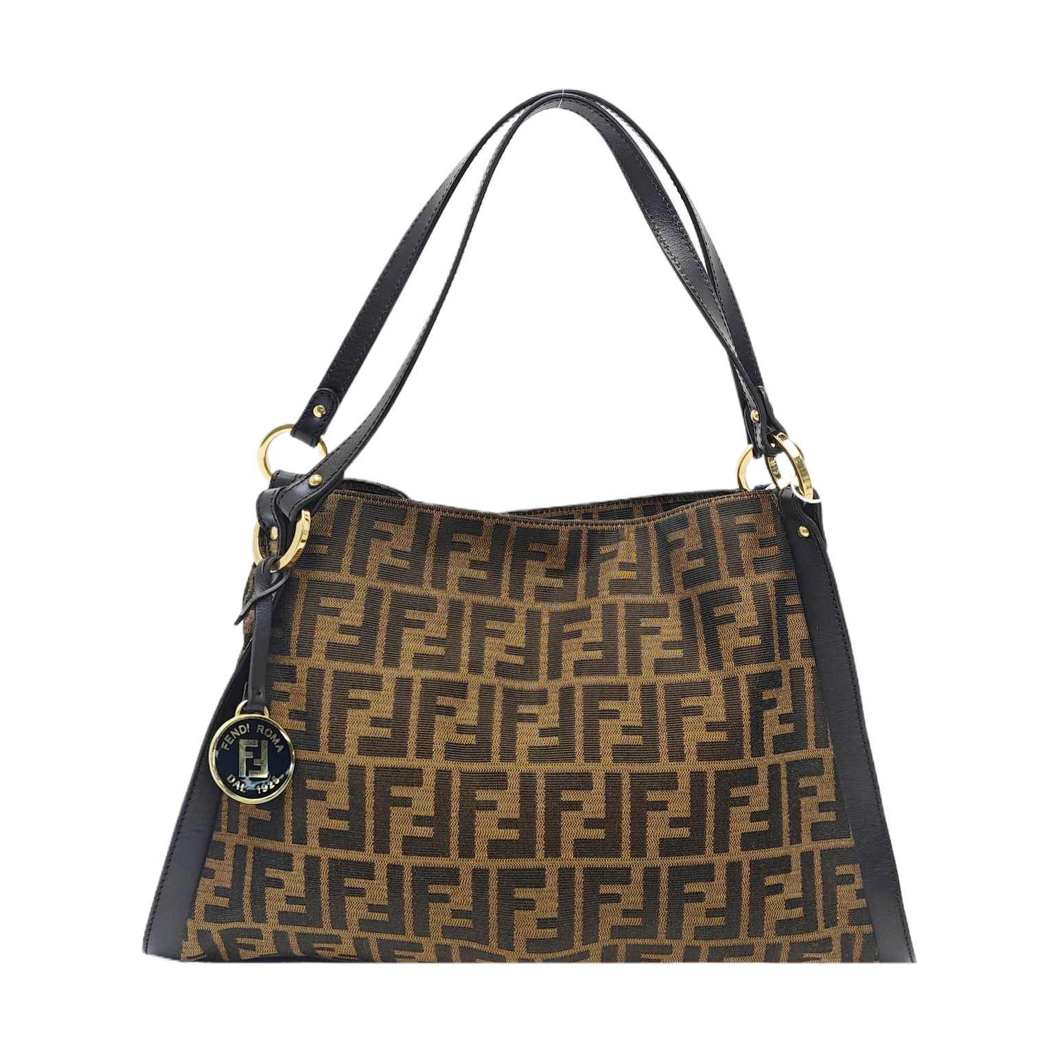 Canvas Top Handle Bag Brown