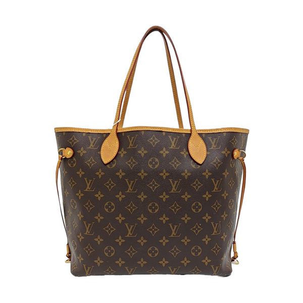 NEVERFULL MM Monogram Coated Canvas Brown