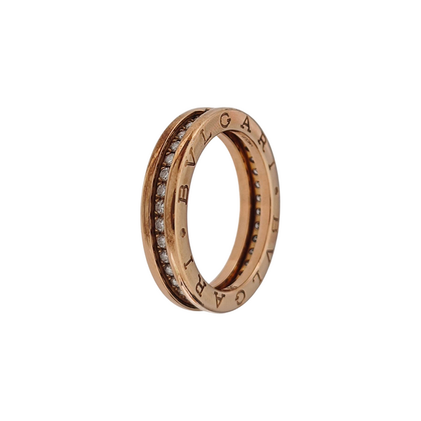 B.ZERO1 18k Rose Gold Ring EU 56