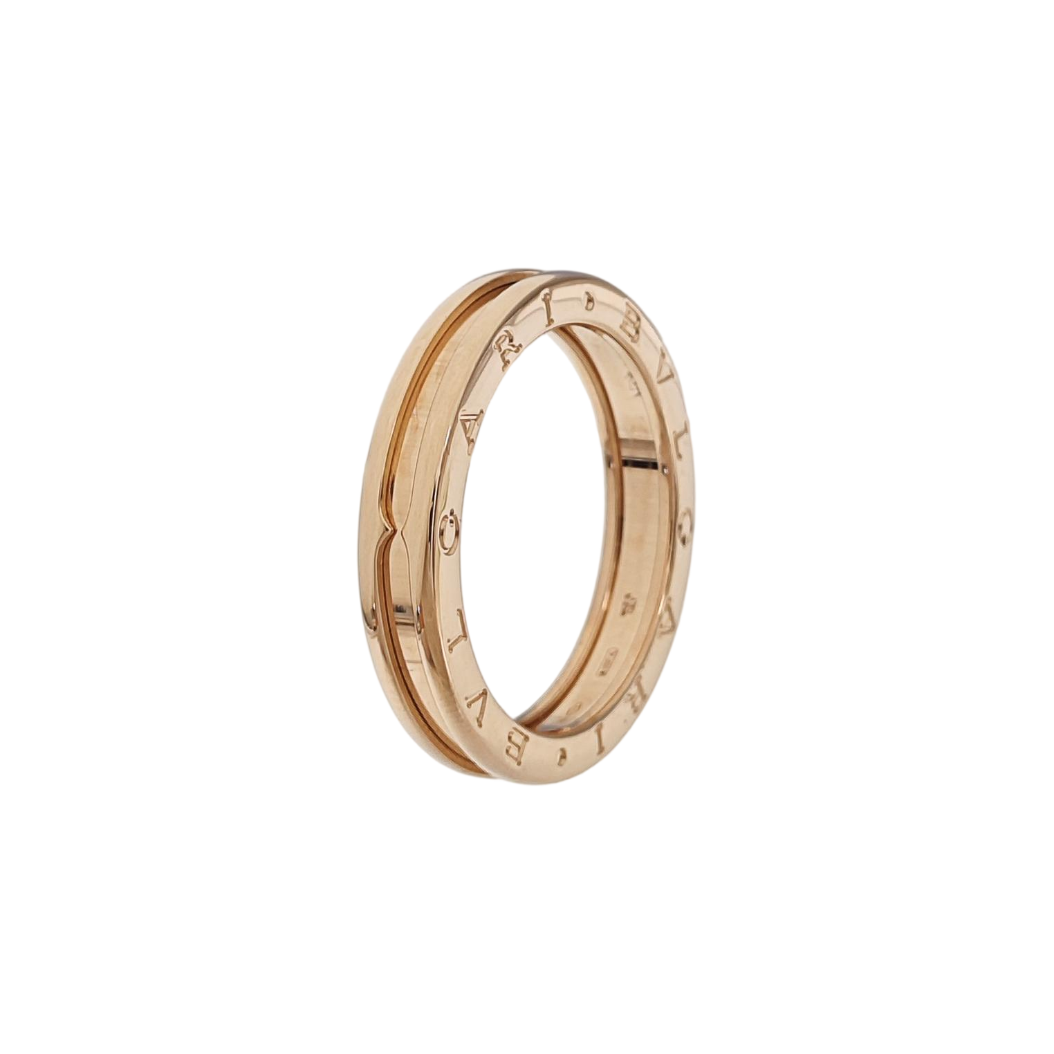 B.ZERO1 18k Rose Gold Ring EU 66