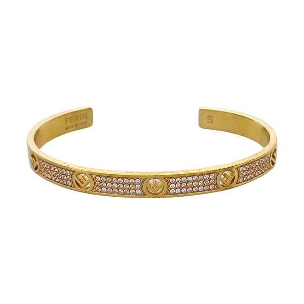 F Is Metal Gold Bangle