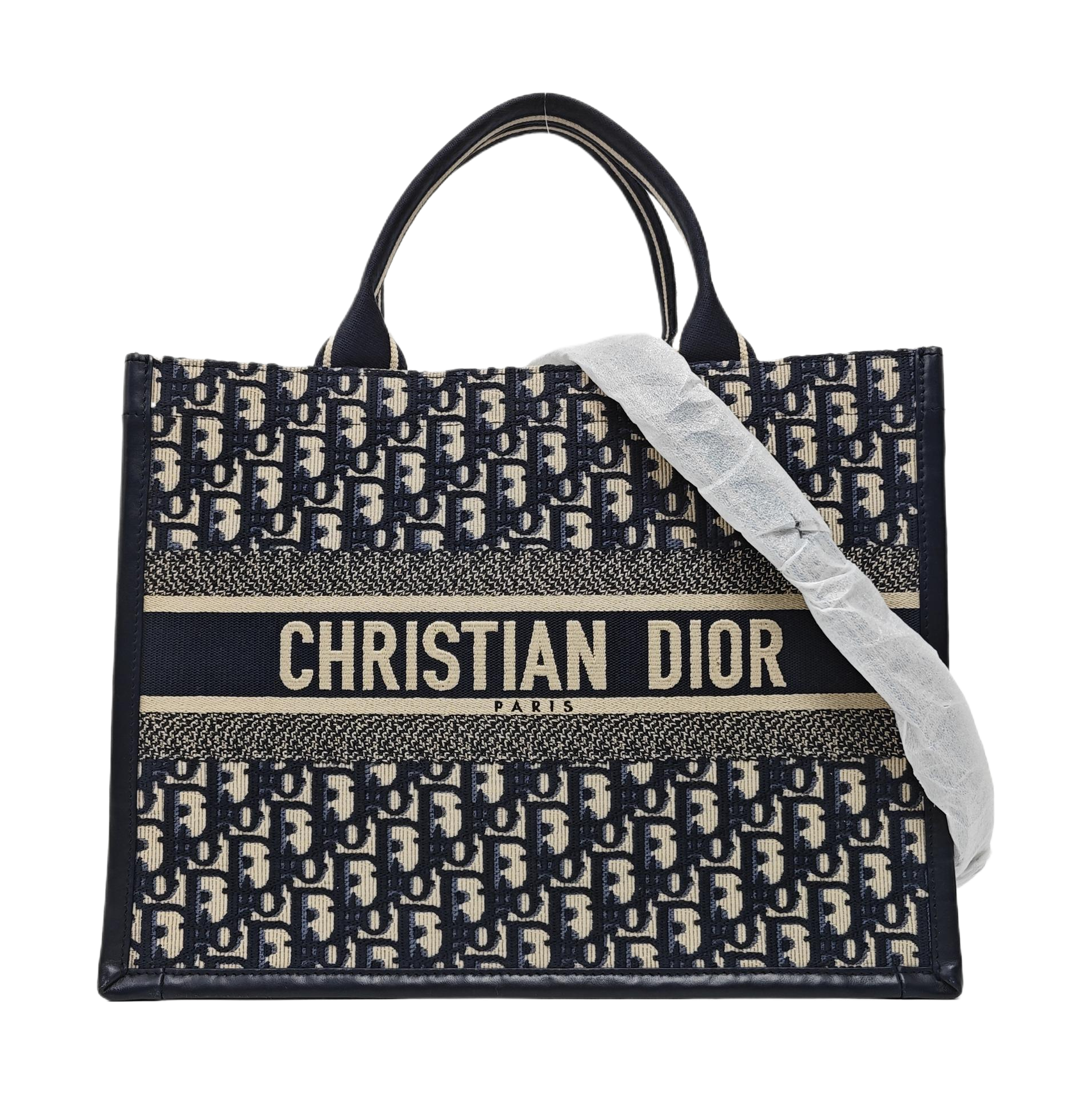 Book Tote Medium Oblique Canvas Blue