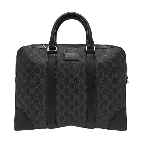 Monogram Coated Canvas Top Handle Bag Black
