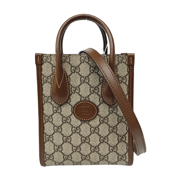 Retro Mini Monogram Coated Canvas Beige