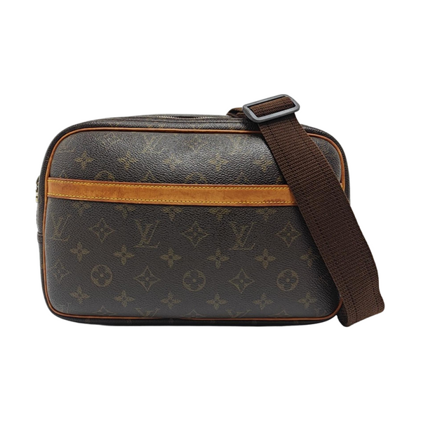 REPORTER Monogram Coated Canvas Brown