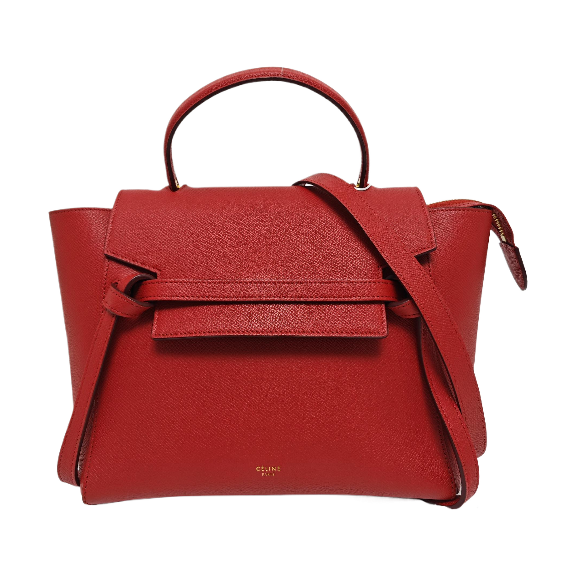 BELT Micro Calfskin Red