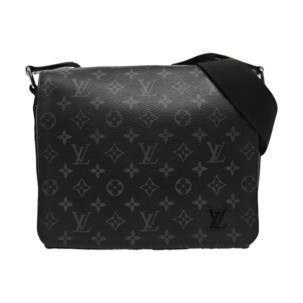 DISTRICT PM Monogram Coated Canvas Black