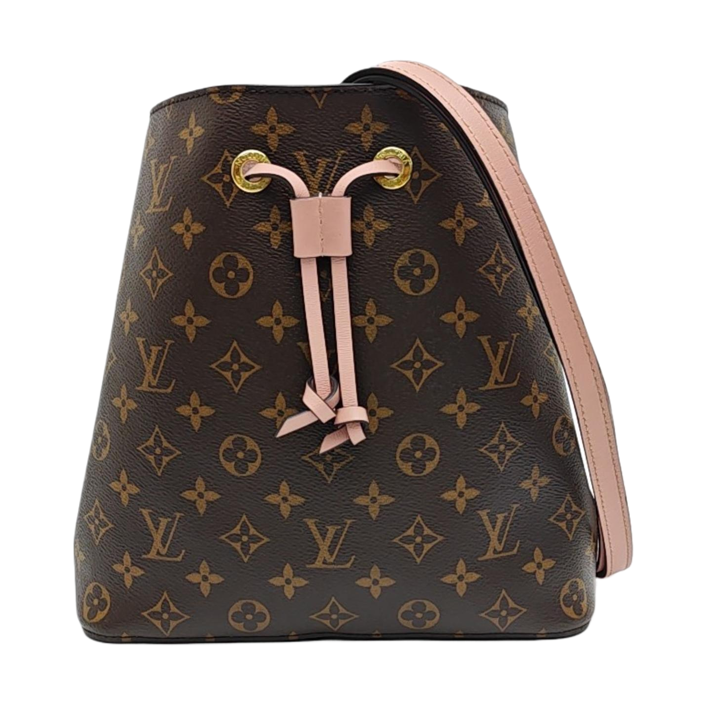 NÉONOÉ MM Monogram Coated Canvas Brown