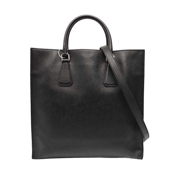 Saffiano Calfskin Tote Bag Black