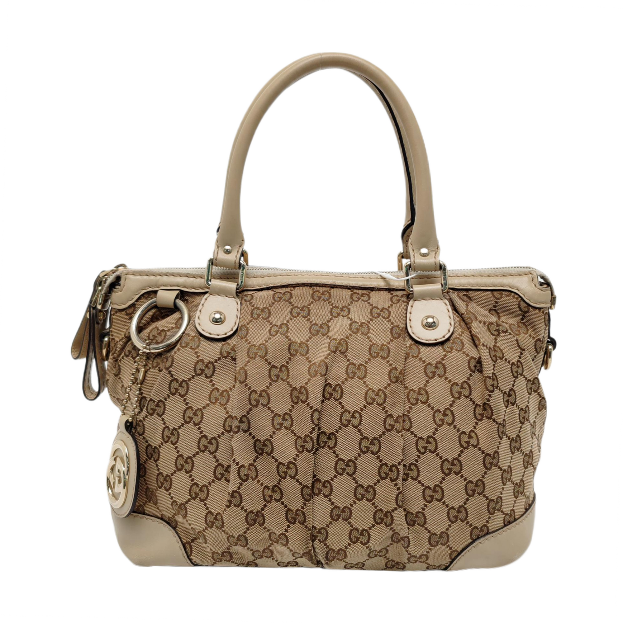 Sukey Monogram Canvas Beige