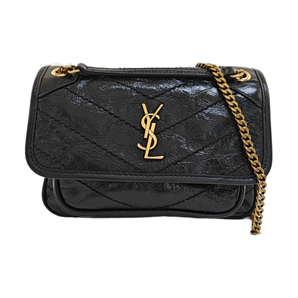 NIKI Mini Quilted Calfskin Black