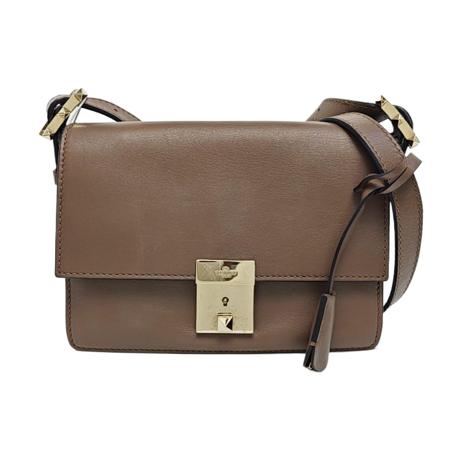 Calfskin Shoulder Bag Gray