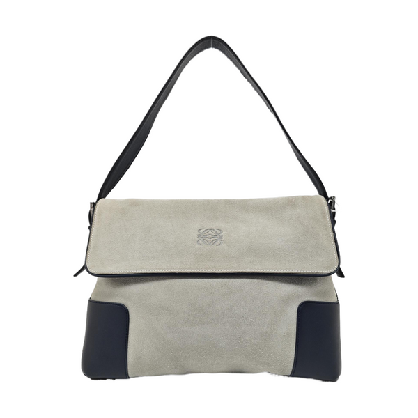 Suede Shoulder Bag Blue