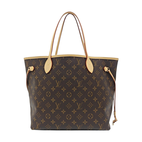 NEVERFULL MM Monogram Coated Canvas Brown