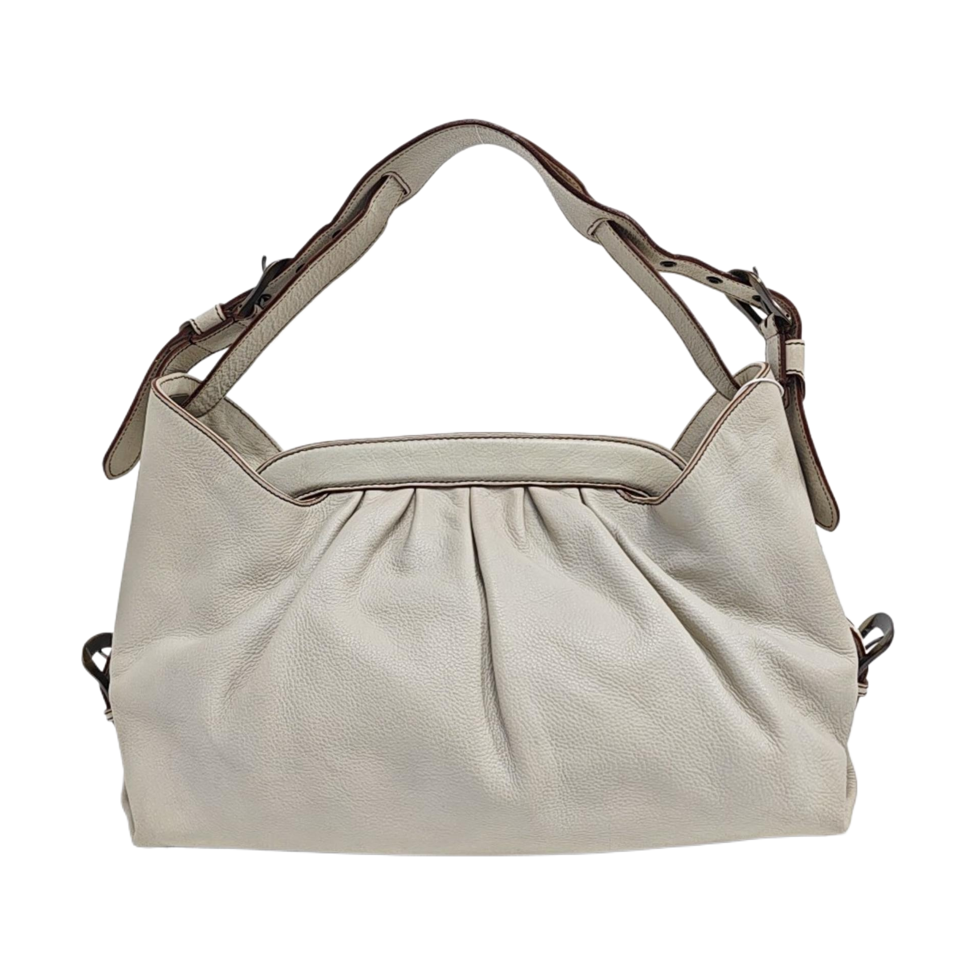 Calfskin Top Handle Bag White