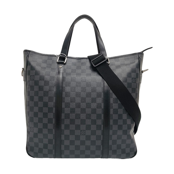 TADAO MM Damier Graphite Coated Canvas Gray
