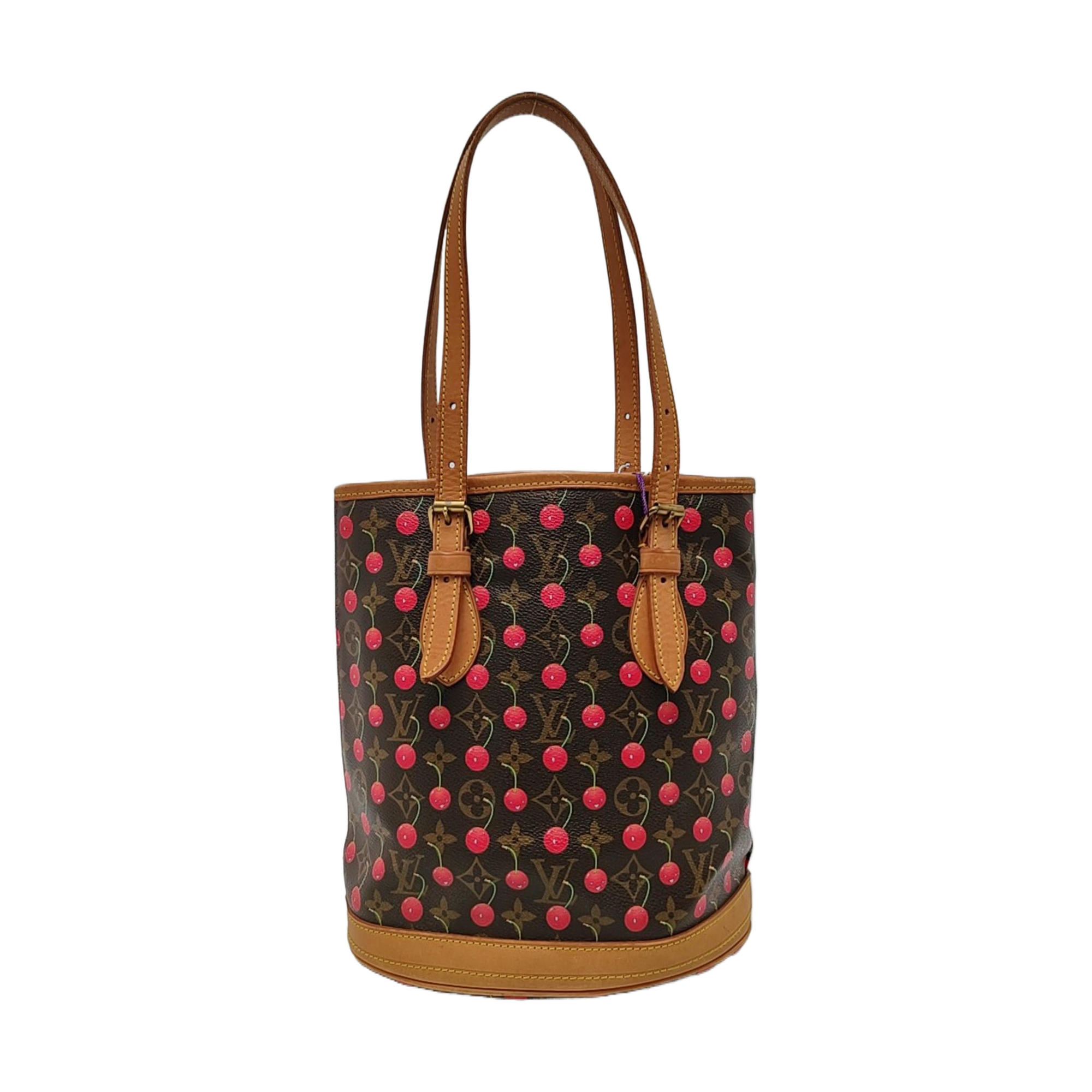BUCKET PM Monogram Coated Canvas Brown