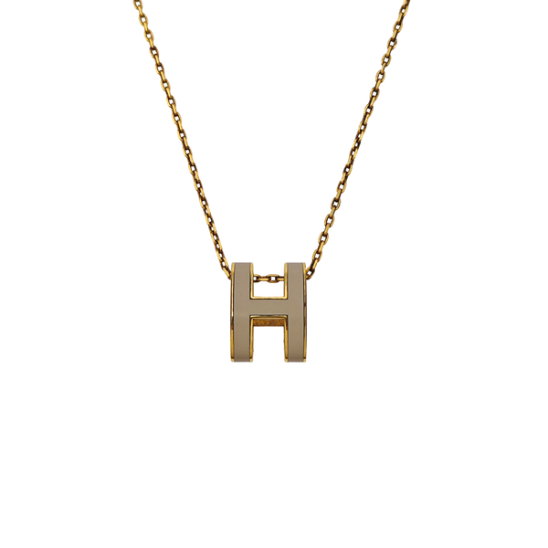 Pop H Metal Gold Necklace