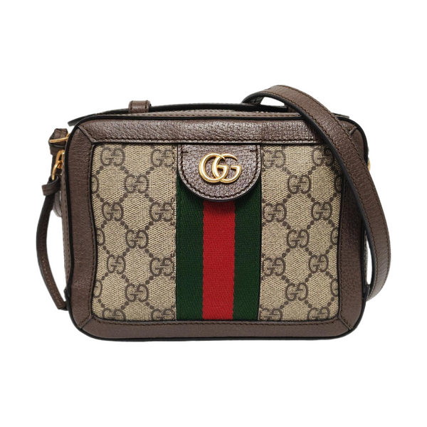 Ophidia Mini Monogram Coated Canvas Beige