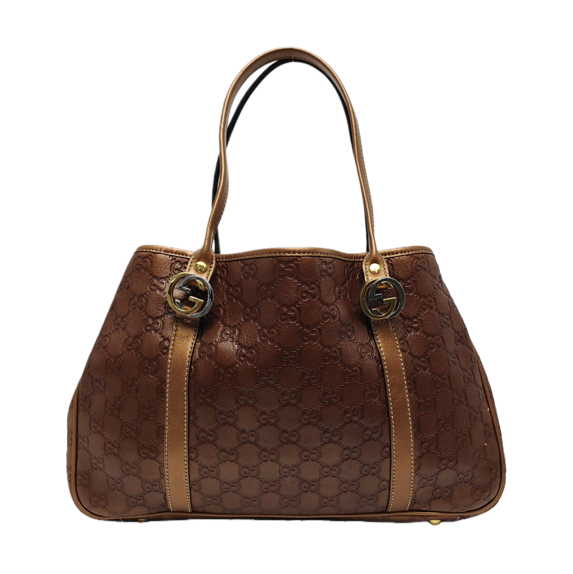 Monogram Leather Brown