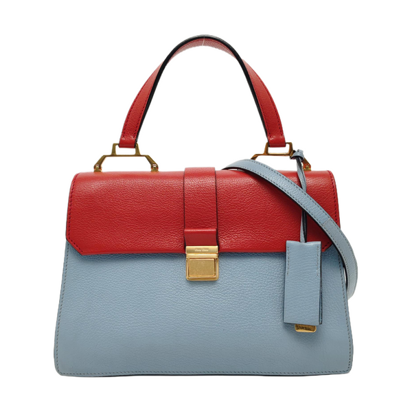 Calfskin Shoulder Bag Multicolor