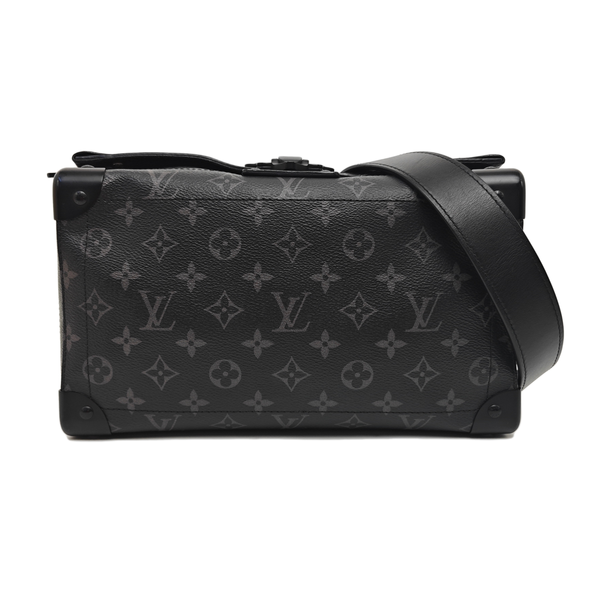 Monogram Coated Canvas Shoulder Bag Black
