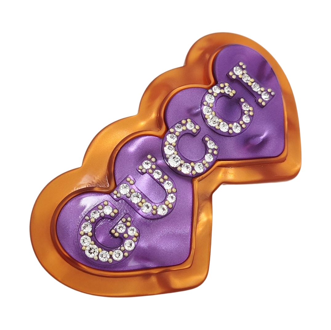 Synthetic Hair Clip Purple