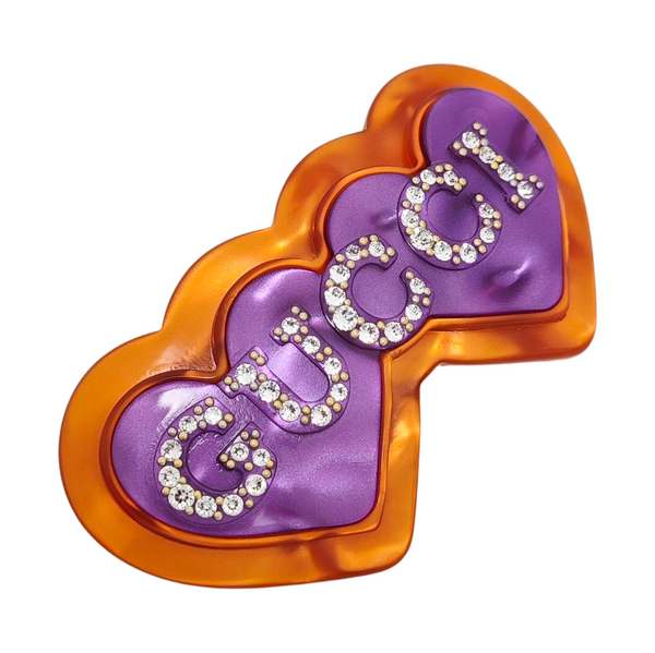 Synthetic Hair Clip Purple