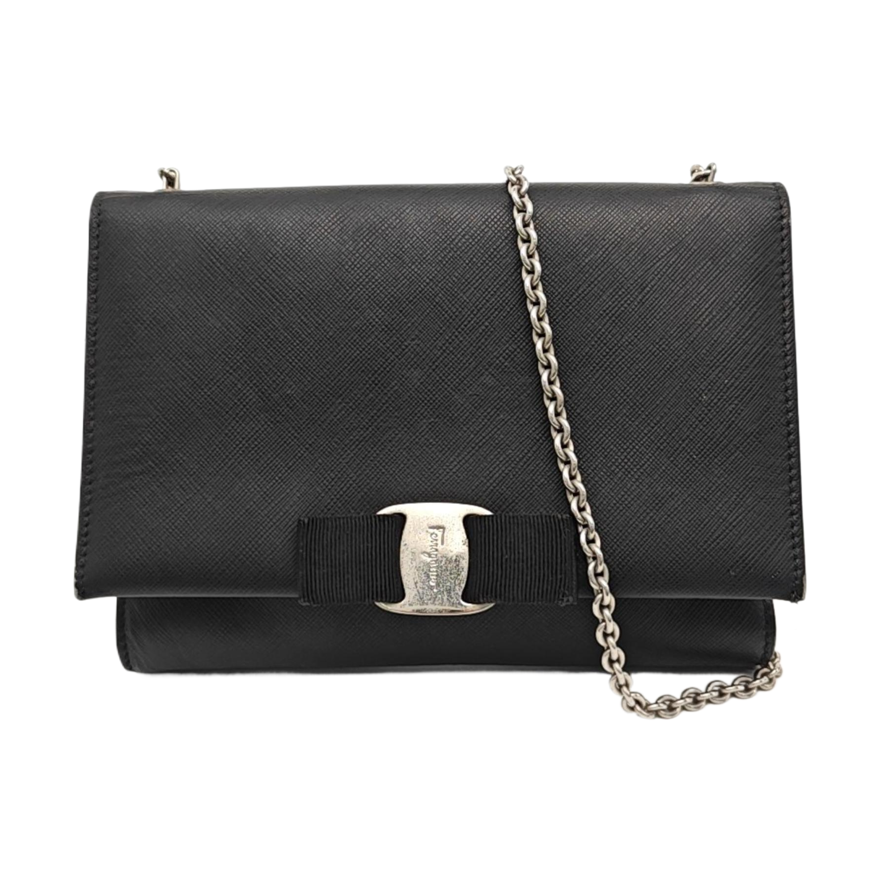 Ginny Small Calfskin Black