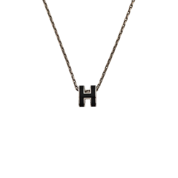 Pop H Metal Silver Necklace