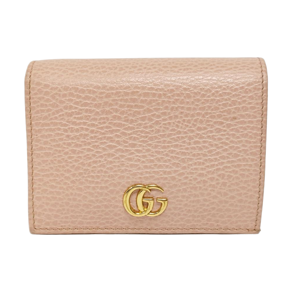GG Marmont Mini Calfskin Pink Wallet