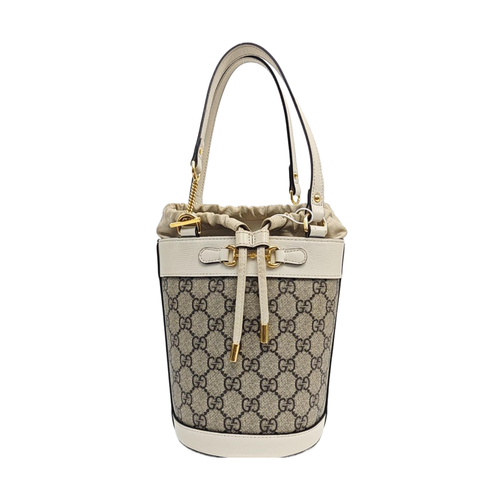 Horsebit 1955 Small Coated Canvas Beige