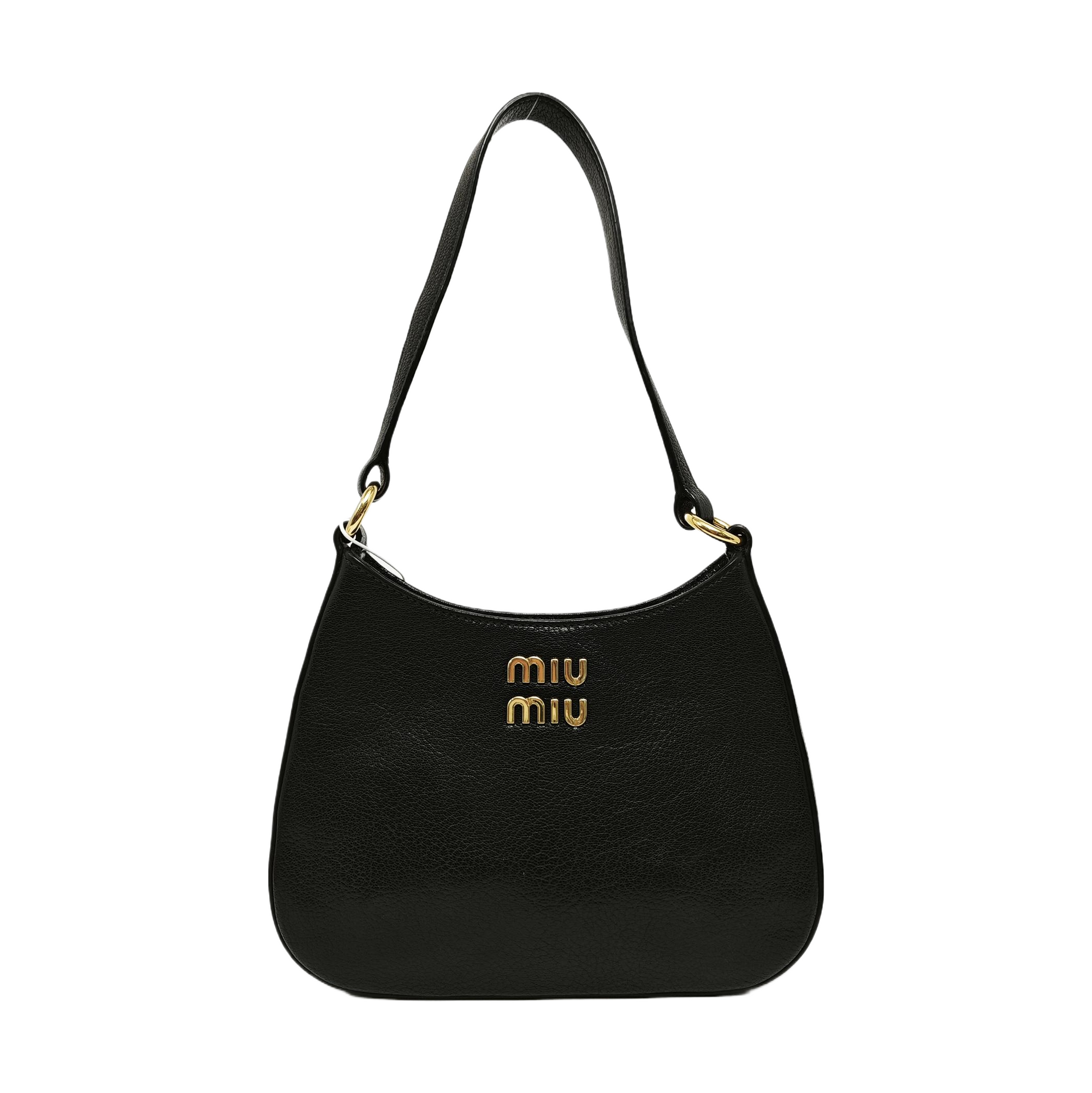 Calfskin Shoulder Bag Black