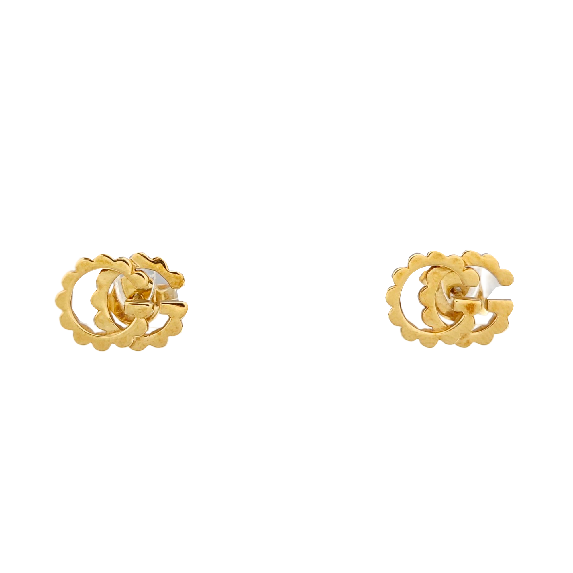 GG Running 18k Gold Stud Earrings
