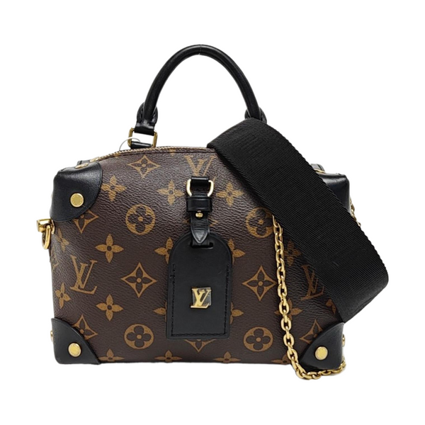 PETITE MALLE Monogram Coated Canvas Brown