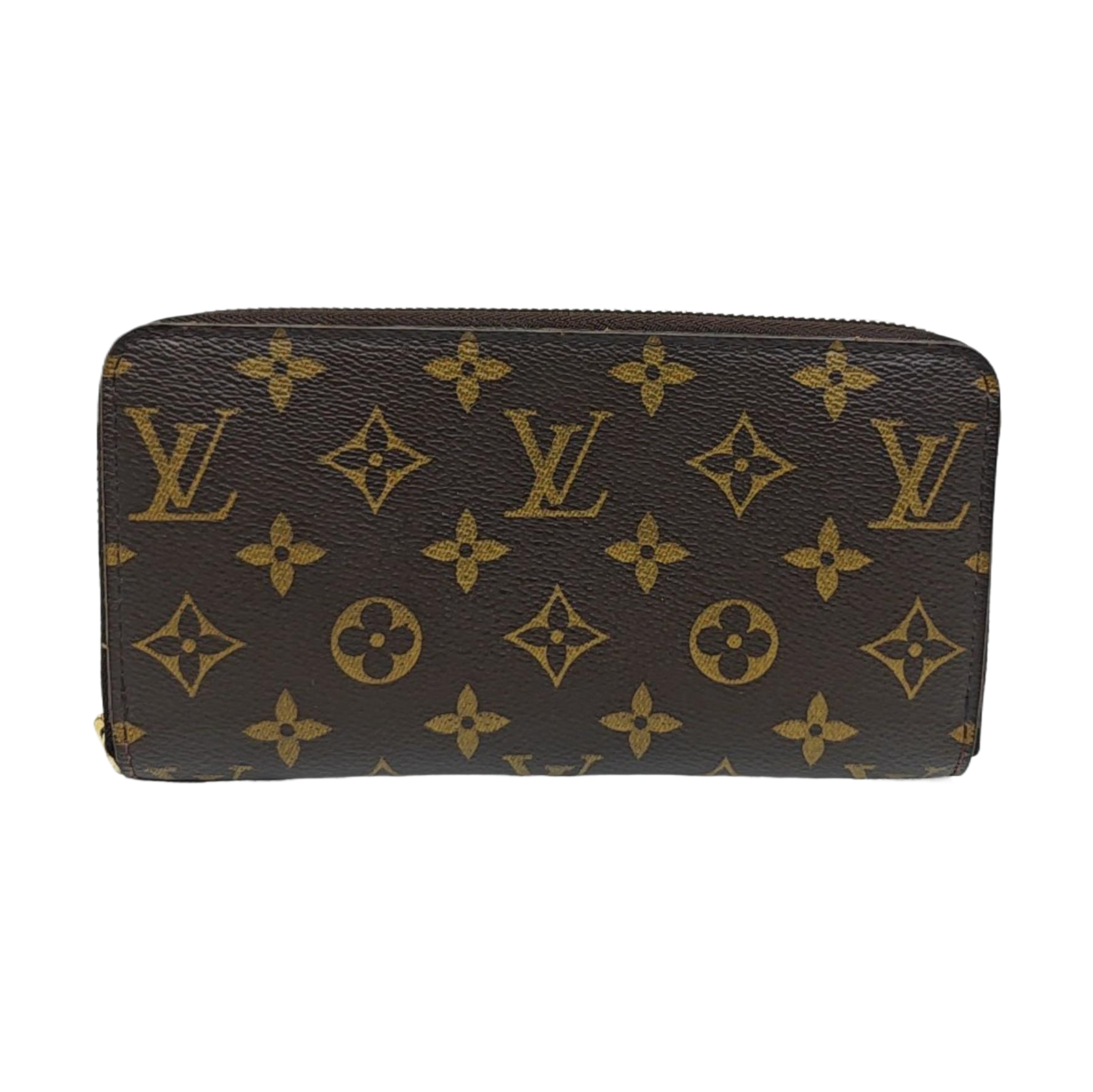 ZIPPY Monogram Coated Canvas Brown Wallet