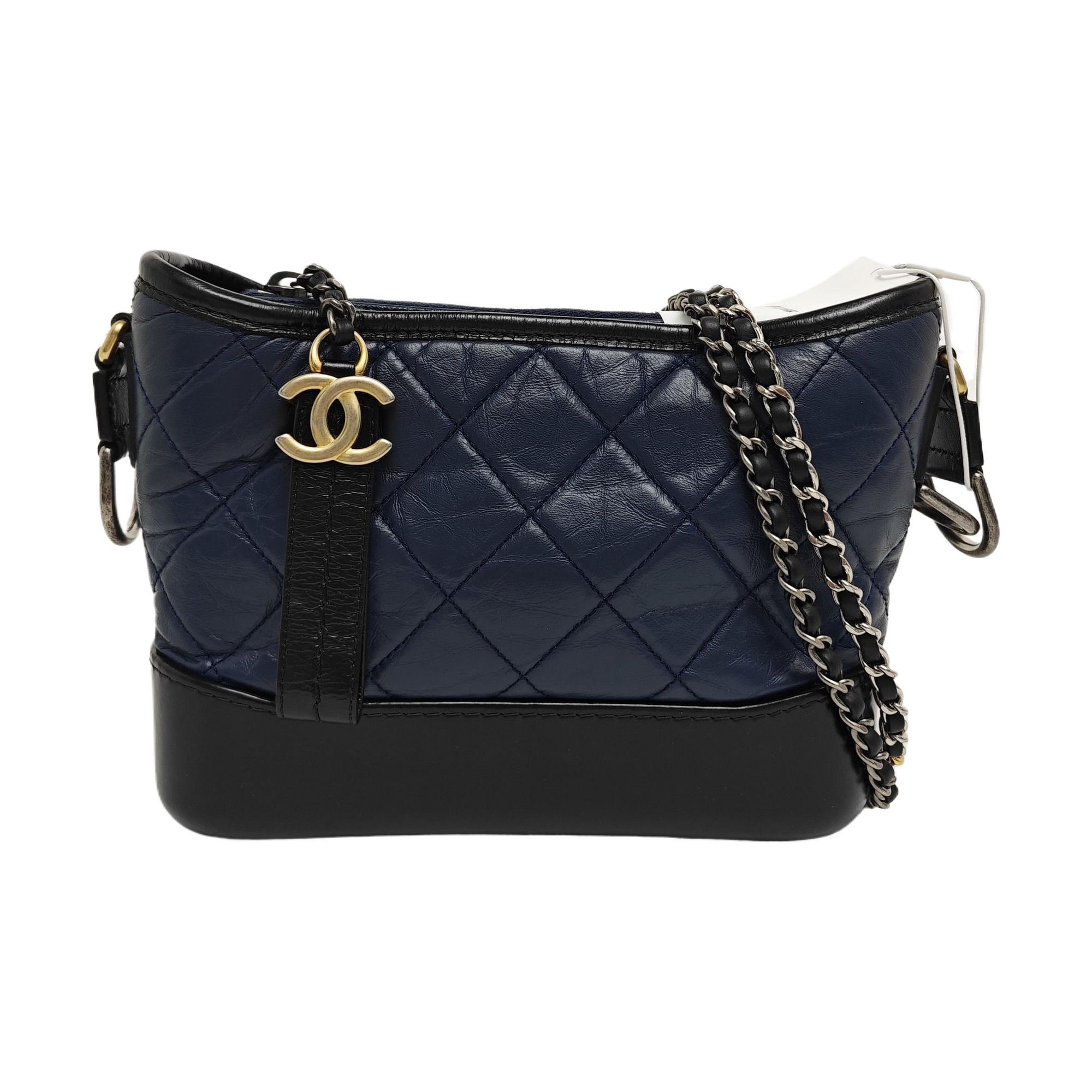 Authenticated pre-owned  GABRIELLE Quilted Calfskin Blue - Shoulder Bag at Looply