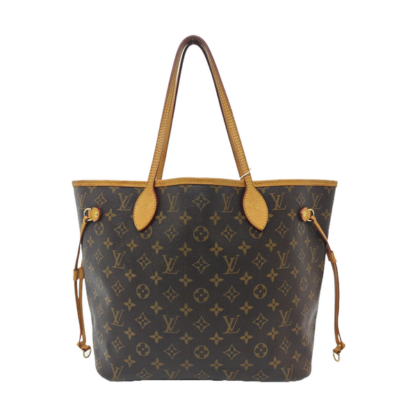 NEVERFULL MM Monogram Coated Canvas Brown