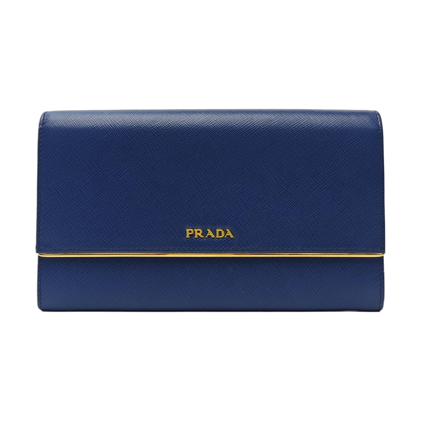 Calfskin Clutch Large Blue