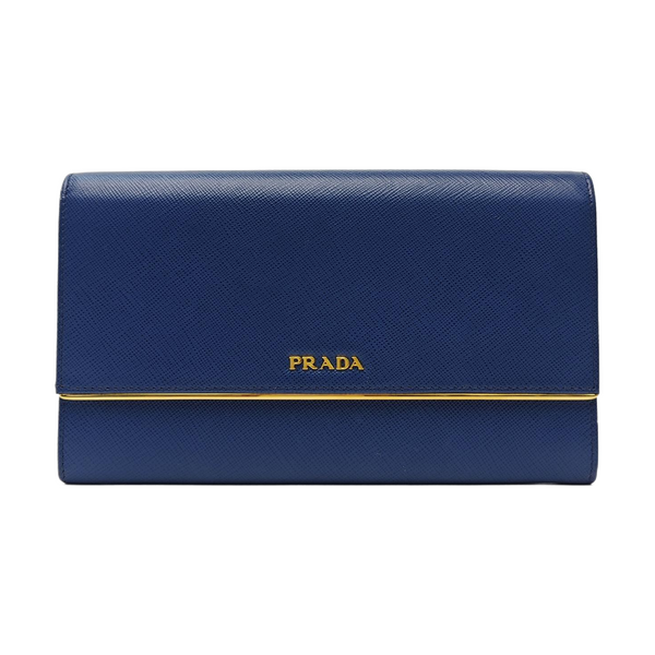 Calfskin Clutch Large Blue