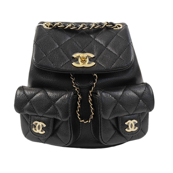 DUMA Quilted Calfskin Black