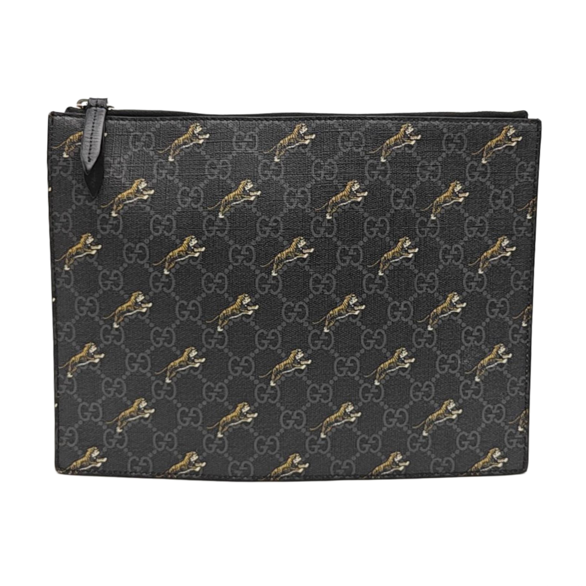 GG Supreme Monogram Coated Canvas Black