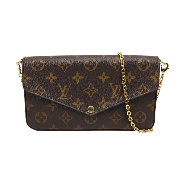 FÉLICIE Monogram Coated Canvas Brown