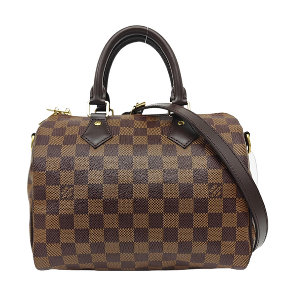 SPEEDY 25 Damier Ebene Coated Canvas Brown