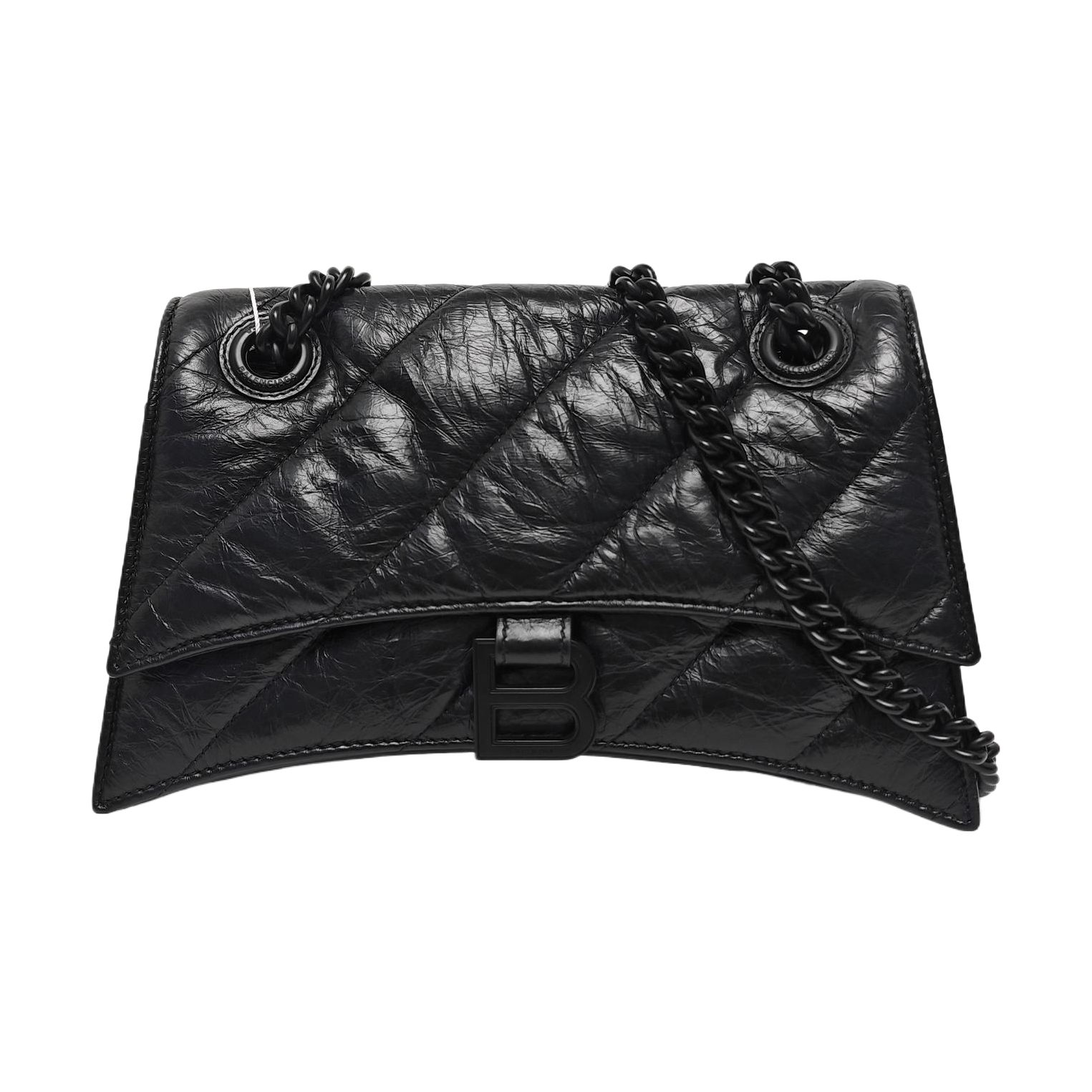 Crush Small Quilted Calfskin Black