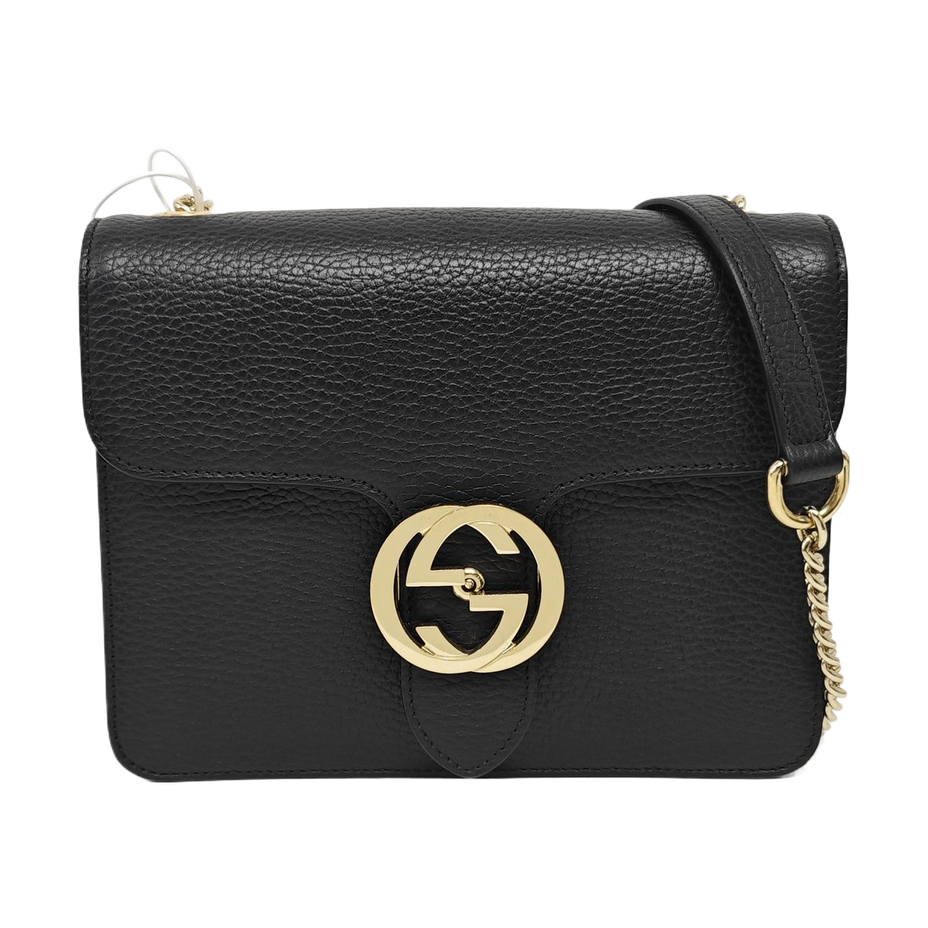 Interlocking G Small Calfskin Black