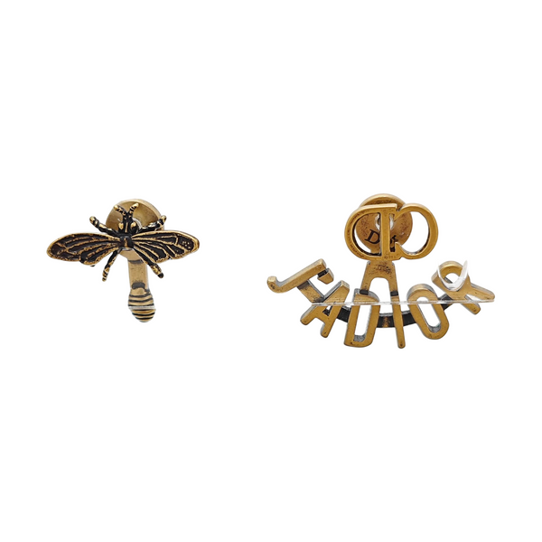 J'adior Metal Gold Stud Earrings