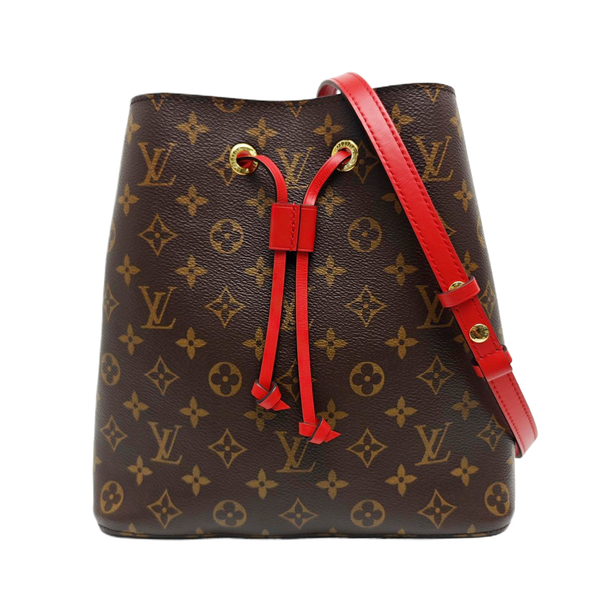 NÉONOÉ MM Monogram Coated Canvas Brown
