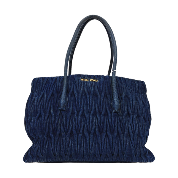 Avenue Quilted Denim Blue